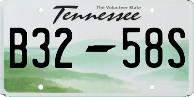 TN license plate B3258S