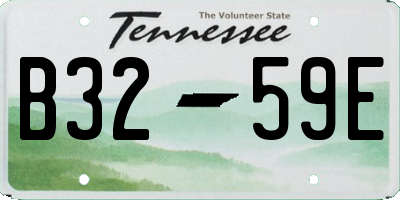 TN license plate B3259E