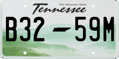 TN license plate B3259M