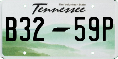 TN license plate B3259P