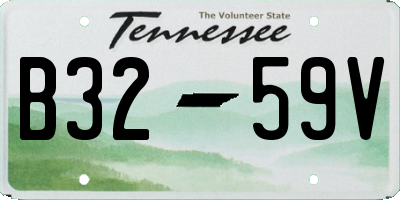 TN license plate B3259V