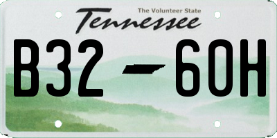 TN license plate B3260H