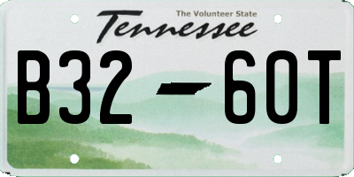 TN license plate B3260T