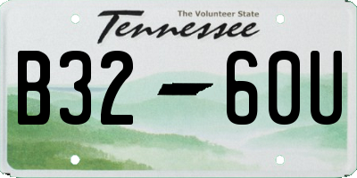 TN license plate B3260U