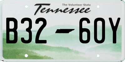 TN license plate B3260Y