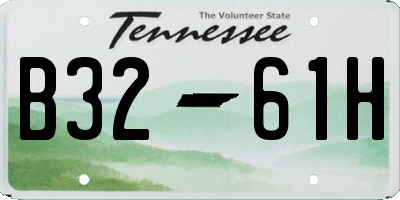 TN license plate B3261H