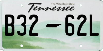 TN license plate B3262L