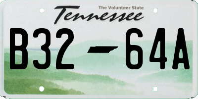 TN license plate B3264A