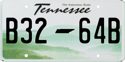TN license plate B3264B