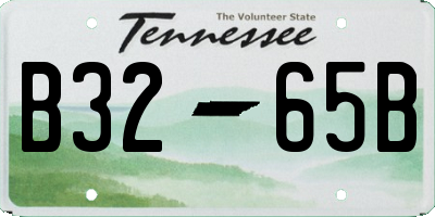 TN license plate B3265B