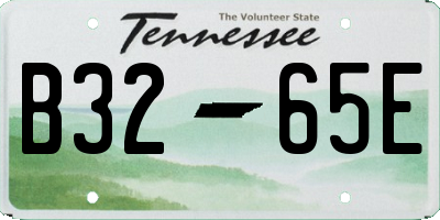 TN license plate B3265E