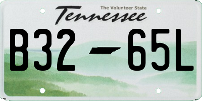 TN license plate B3265L