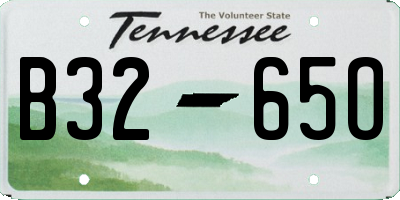 TN license plate B3265O