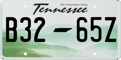 TN license plate B3265Z