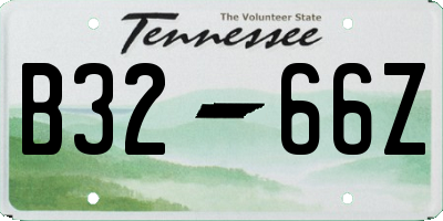 TN license plate B3266Z