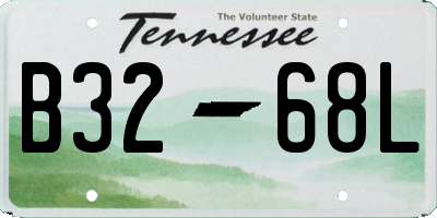 TN license plate B3268L