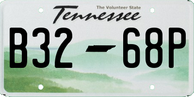 TN license plate B3268P