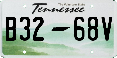 TN license plate B3268V