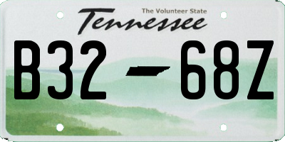 TN license plate B3268Z