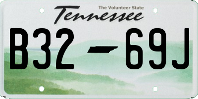 TN license plate B3269J