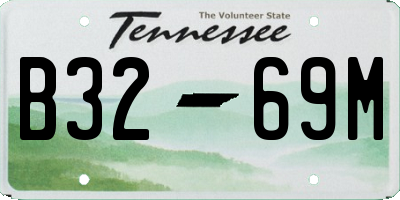 TN license plate B3269M