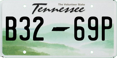TN license plate B3269P
