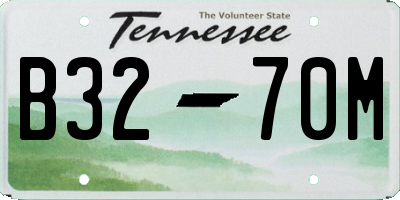 TN license plate B3270M