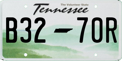 TN license plate B3270R