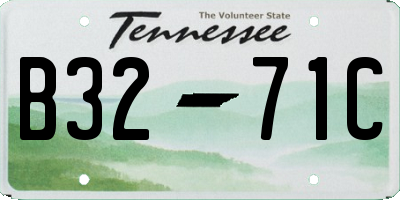 TN license plate B3271C