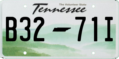 TN license plate B3271I