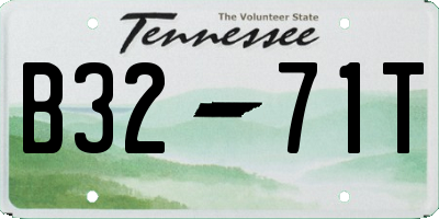 TN license plate B3271T