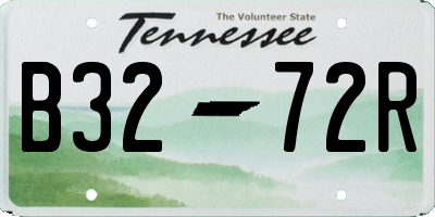 TN license plate B3272R