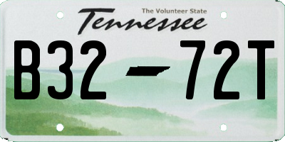 TN license plate B3272T
