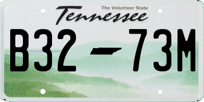 TN license plate B3273M