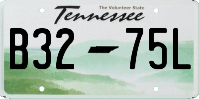 TN license plate B3275L