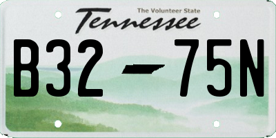 TN license plate B3275N