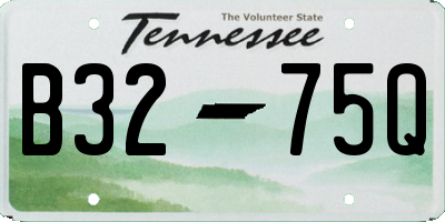 TN license plate B3275Q