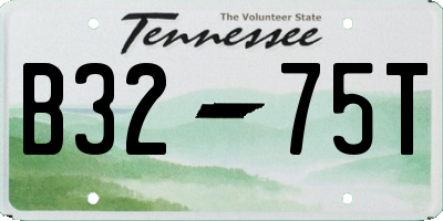 TN license plate B3275T