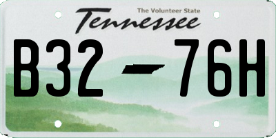 TN license plate B3276H