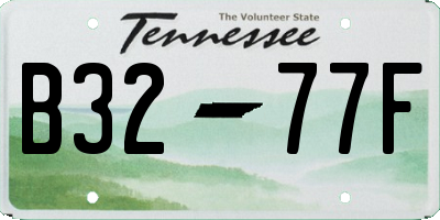 TN license plate B3277F
