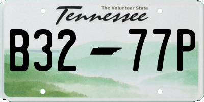 TN license plate B3277P