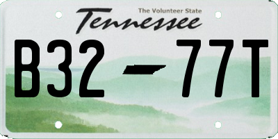 TN license plate B3277T