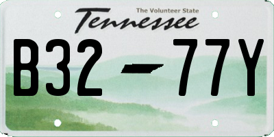 TN license plate B3277Y
