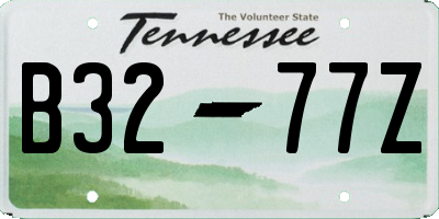 TN license plate B3277Z