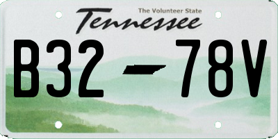 TN license plate B3278V