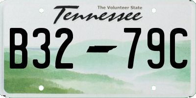 TN license plate B3279C
