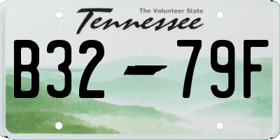 TN license plate B3279F