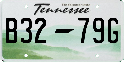 TN license plate B3279G