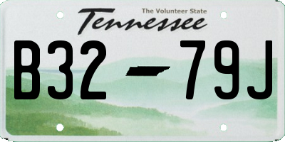TN license plate B3279J