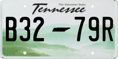TN license plate B3279R